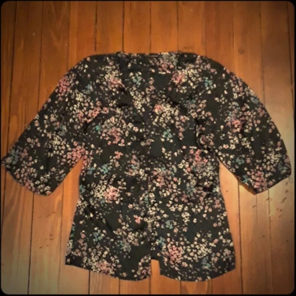 Banana Republic Navy Blue Blouse Size XS